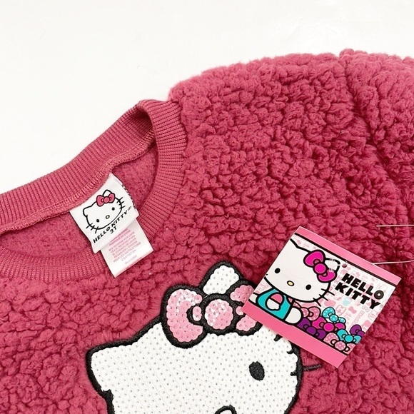 NEW Hello Kitty toddler girls sherpa pullover - Picture 3 of 3